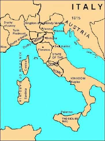what was italy like before unification